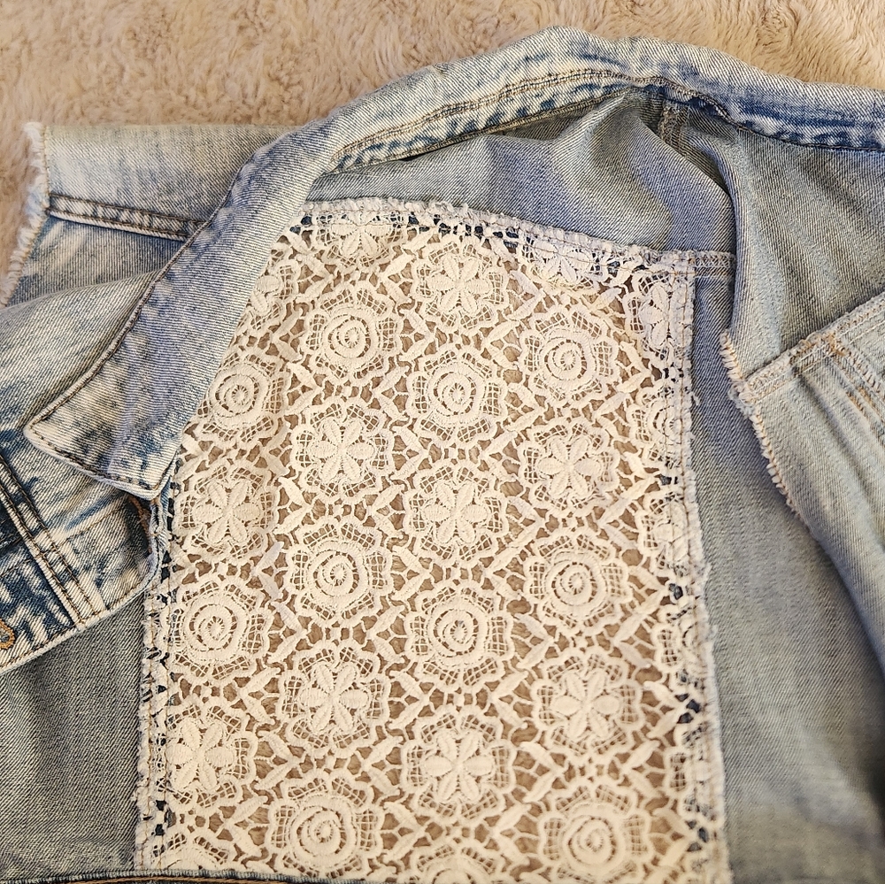 Chiqle Girls Junior Jean Blue Jacket Vest Sz L - Picture 7 of 13